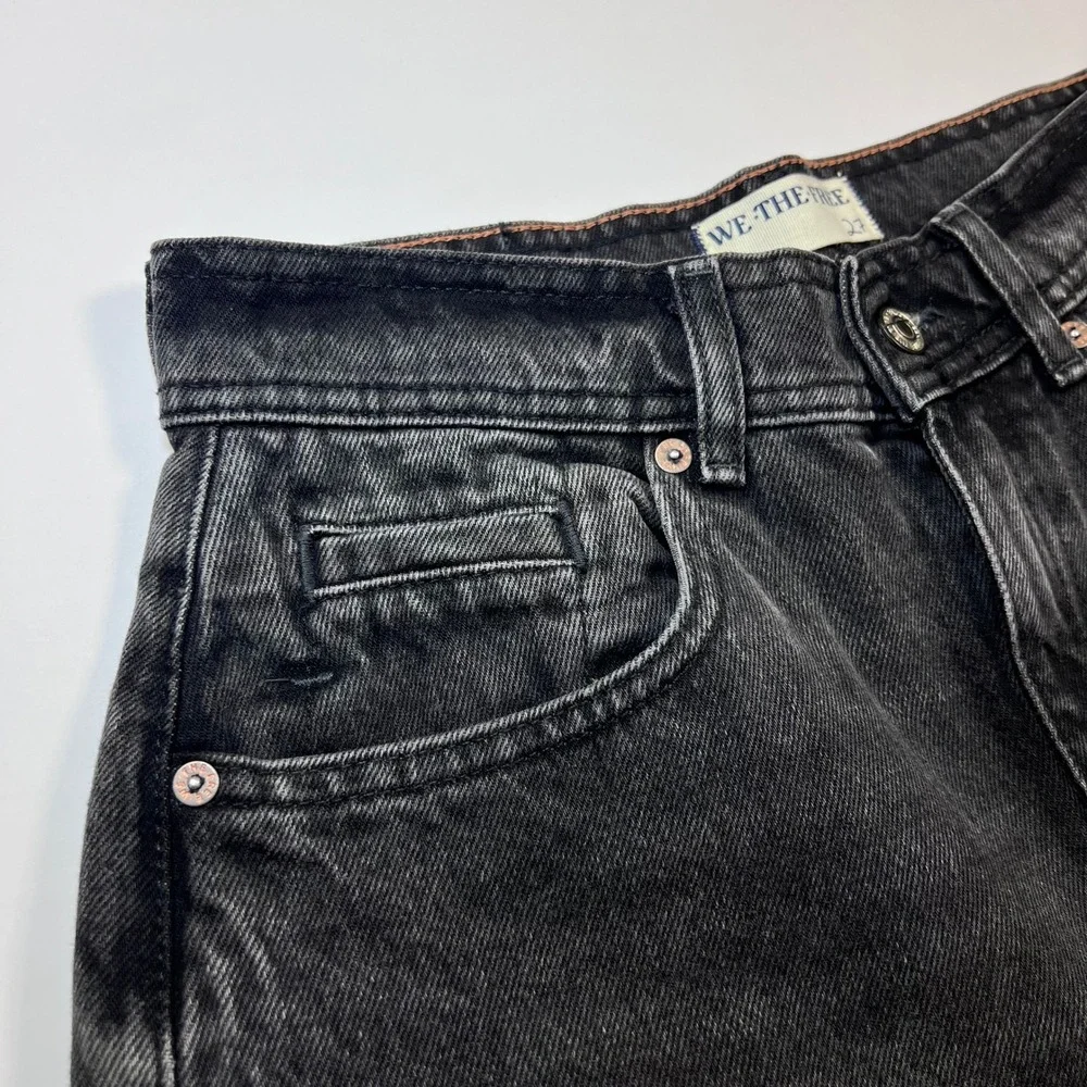 We The Free Xena Slim Straight Jeans Size 27 Black High Rise Straight‎ Leg